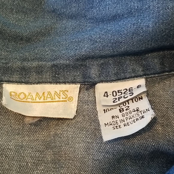 Vtg Denim Dress - Picture 6 of 7